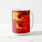 Mug Orange rétro des années 1970 (Devant droit)