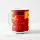 Mug Orange rétro des années 1970 (Devant gauche)