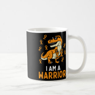 Mug Orange Ribbon Je suis un guerrier Leucémie de sens