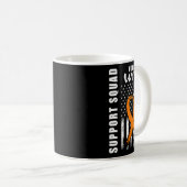 Mug Orange Ribbon Wife Leukemia Awareness Usa Flag Can (Devant droit)