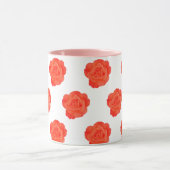 Mug Orange Rose Floral Rose Custom Art Cadeaux Faveurs (Centre)