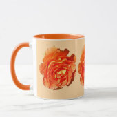 Mug Orange Rose I Plutôt Floral (Gauche)
