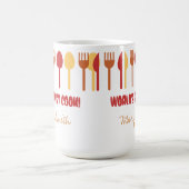 Mug Orange rouge nommée faite sur commande du meilleur (Centre)