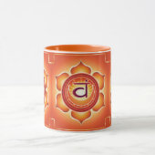 Mug Orange Sacral Chakra Conception d'impression (Centre)