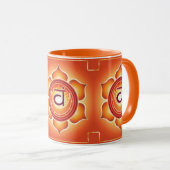 Mug Orange Sacral Chakra Conception d'impression (Devant droit)