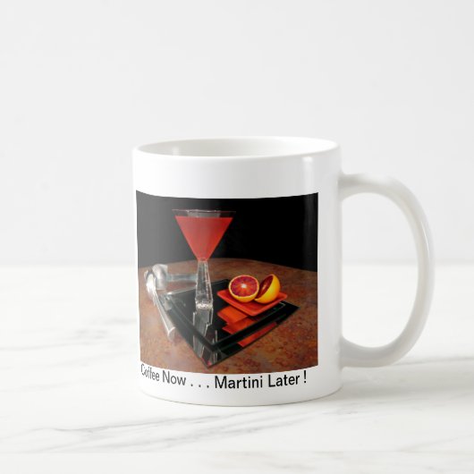 Mug Orange sanguine Martini - café maintenant. Martini (Droite)