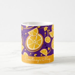Mug Orange Slices Tropical En vichy Stirpe Motif