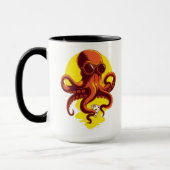 Mug Orange Smart Octopus (Gauche)