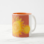 Mug orange soleil (Devant droit)