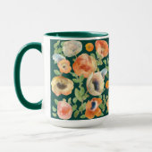 Mug Orange Spring Flowers (Gauche)