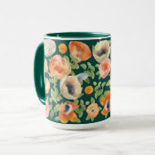 Mug Orange Spring Flowers (Devant gauche)