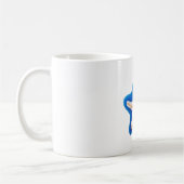Mug Orange Starfish in Blue (Gauche)