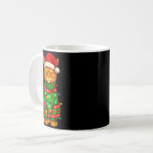 Mug Orange Tabby Cat Christmas Lights Funny Santa Holi (Devant gauche)