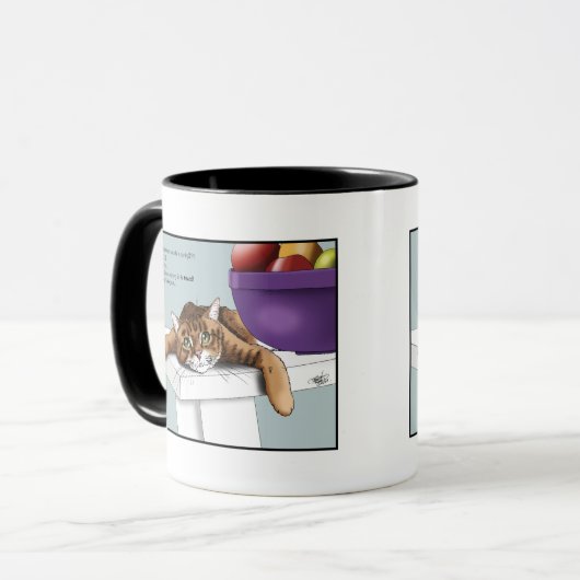 Mug Orange Tabby Cute Traitements (Devant gauche)