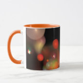 MUG ORANGE TELLOW ROSE NOIR FRACTAL BUBBLES MONOGRAM (Gauche)