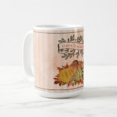 Mug Orange Thanksgiving Citrouilles et Squash (Devant gauche)