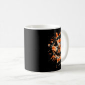 Mug Orange Tie Dye Jack O Lantern Face - Hipe Hallowee (Devant droit)