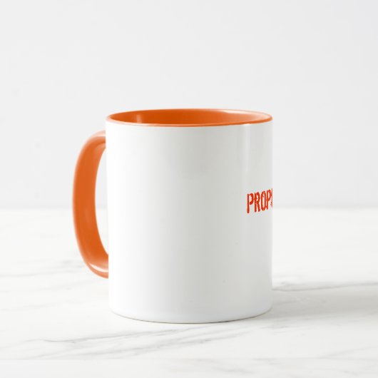 Mug Orange vous heureux (Devant gauche)
