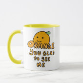 Mug orange vous heureux de boire (Gauche)