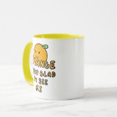 Mug orange vous heureux de boire (Devant gauche)