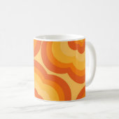 Mug Orange Y2K Fleur sauvage Bold Retro Spring Cuisine (Devant droit)