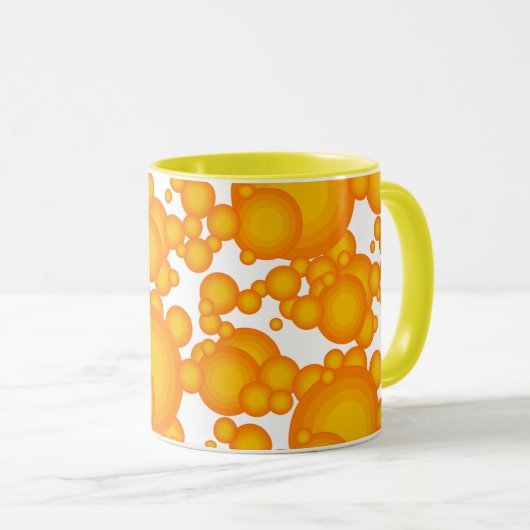 Mug Oranger 70 s styling (Devant droit)