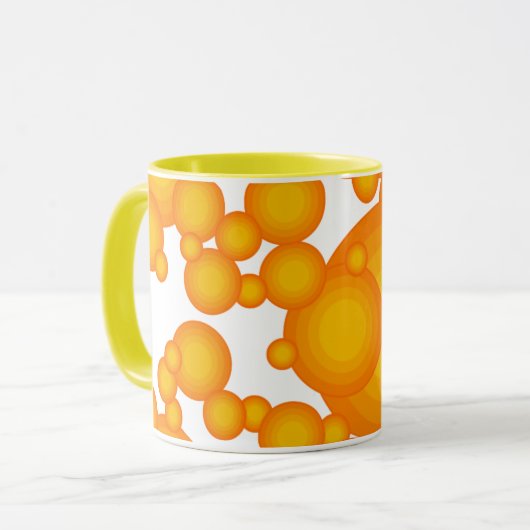Mug Oranger 70 s styling (Devant gauche)