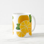 Mug Oranges amusantes minimaliste graphique moderne (Devant droit)