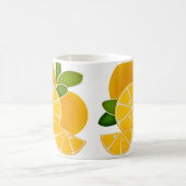 Mug Oranges amusantes minimaliste graphique moderne (Centre)