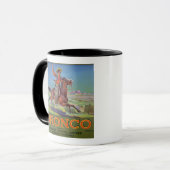 Mug "Oranges de Bronco", c.1900 (litho de couleur) (Devant gauche)