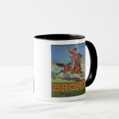 Mug "Oranges de Bronco", c.1900 (litho de couleur) (Devant droit)