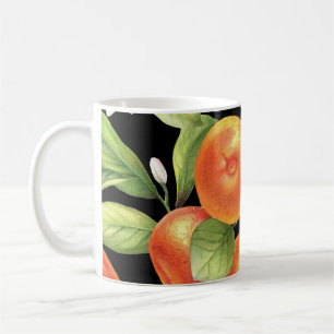 Mug Oranges dessinées à la main : Illustration Florale