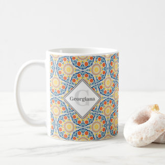 Mug Oranges D'Été De La Mer Égée Et Ventilateurs De Ci