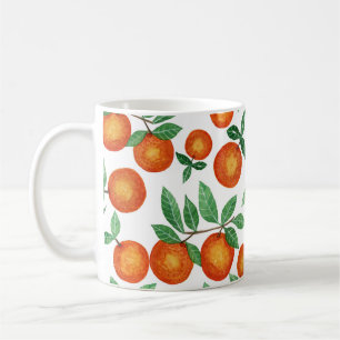 Mug Oranges d'été Motif d'aquarelle d'agrumes