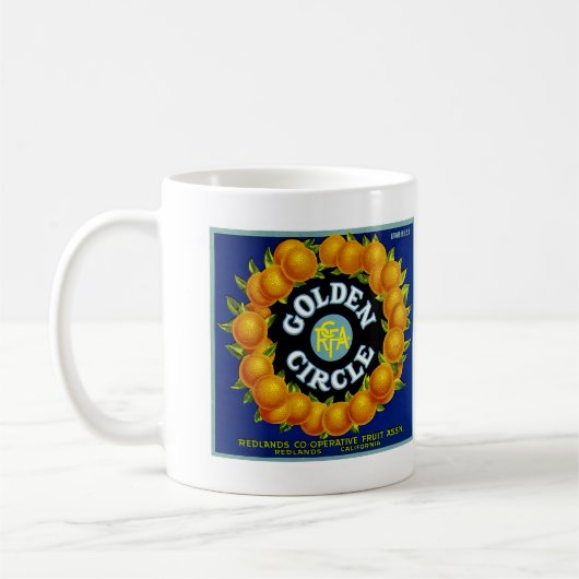 Mug Oranges du cercle d'or (Gauche)