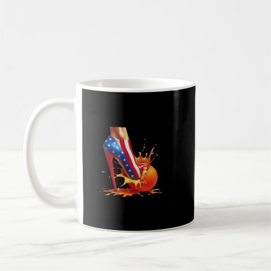 Mug Oranges écrasantes à talons hauts Kamala Harris Ts (Gauche)