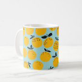 Mug Oranges fruits sans couture motif (Devant gauche)
