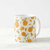Mug Oranges peintes à la main fruit sans couture desig (Devant droit)