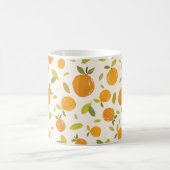 Mug Oranges peintes à la main fruit sans couture desig (Centre)