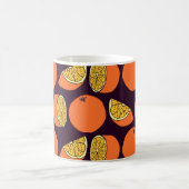 Mug Oranges sans couture motif, texture vintage. (Centre)