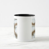 Mug Orbes blanches et cercles Brown (Centre)