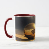 Mug Orbes dorées dans la tempête du désert (Gauche)