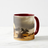Mug Orbes dorées dans la tempête du désert (Devant droit)