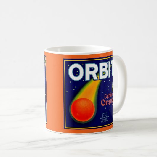 Mug Orbite Orbite Oranges Crate étiquette (Devant droit)