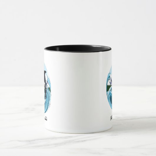 Mug Orca Killer Whale Blue Ocean (Centre)