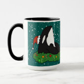 Mug Orca Killer Whale Christmas (Gauche)