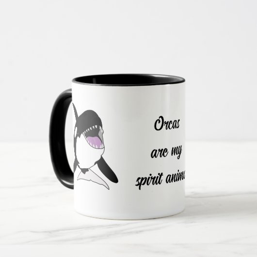 Mug Orca Killer Whale Spirit Animal (Devant gauche)