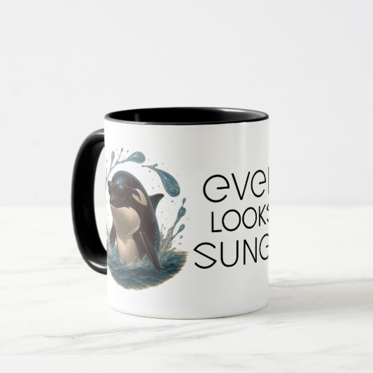 Mug Orca Splash in Shades – Whale & Dolphin Day ELGIS (Devant gauche)