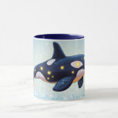 Mug Orca Style de dessin animé vibrant Couleurs vives (Centre)