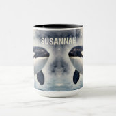 Mug Orca Tempête Vagues Personnalisées (Centre)